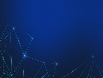 connecting lines on a blue background