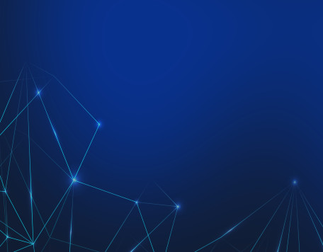 connecting lines on a blue background