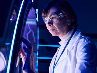 forward thinking middle aged woman scientist looki 2024 11 11 22 01 49 utc