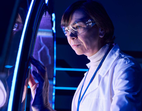 forward thinking middle aged woman scientist looki 2024 11 11 22 01 49 utc