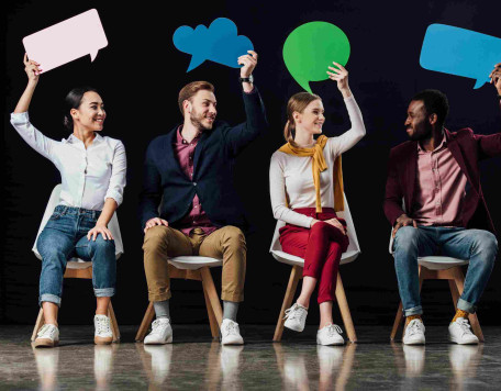 happy multiethnic people holding speech bubbles an 2024 11 08 20 41 11 utc1 11zon