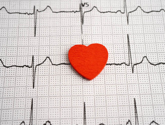 red heart on electrocardiogram ecg with red heart 2025 02 24 15 30 47 utc