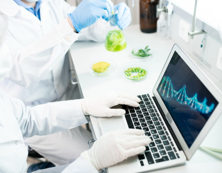 scientists surveying computer model of food dna 2023 11 27 05 07 45 utc Grande